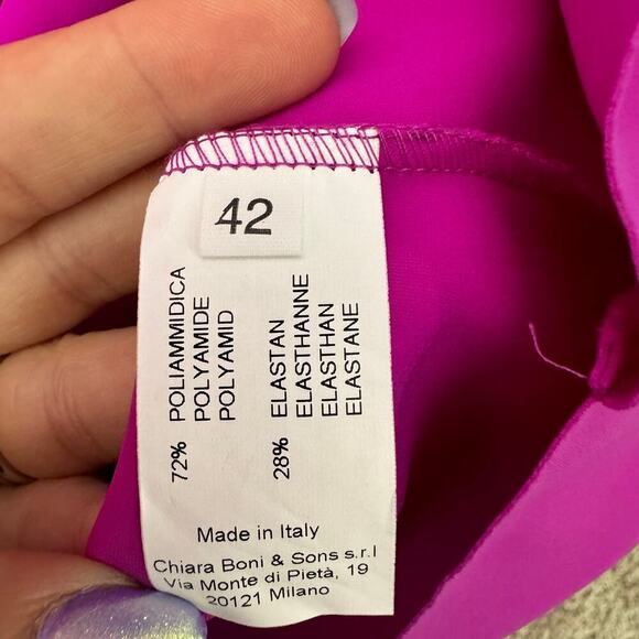 Chiara Boni Rosario Mini Dress in Petunia Size 42 / US 6 - Picture 9 of 9